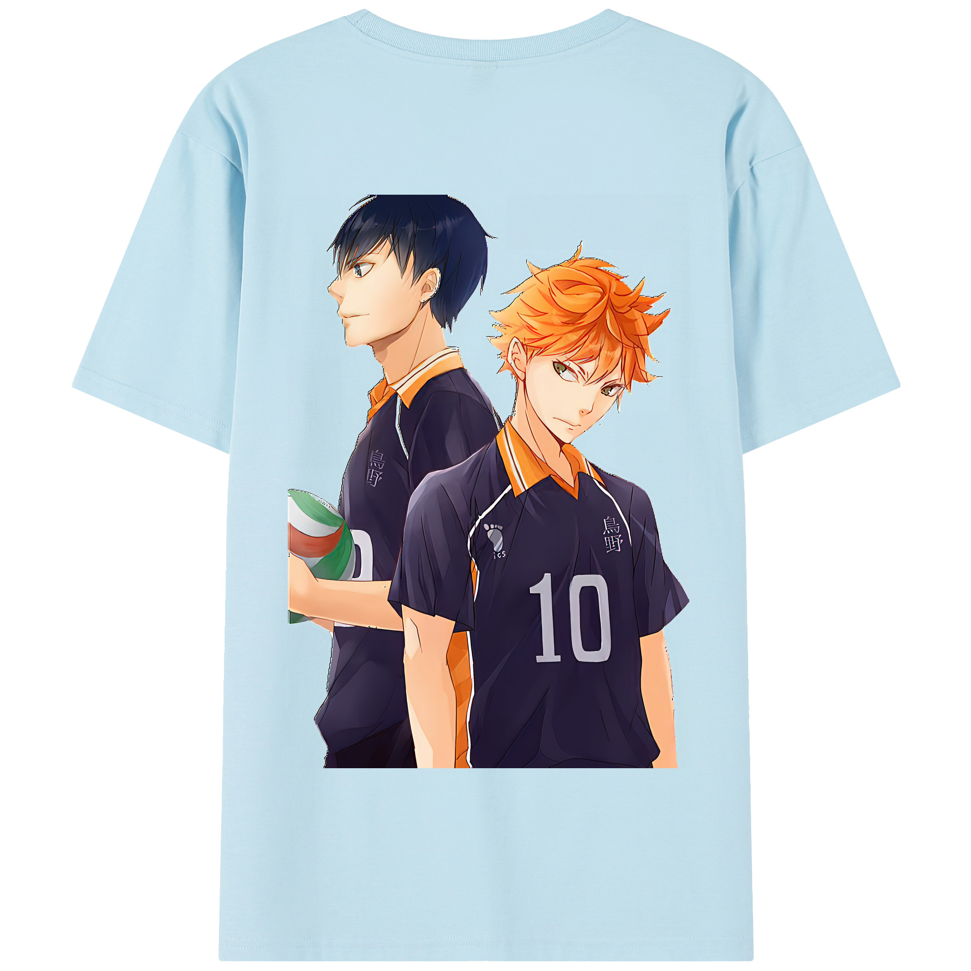 （画像用） ハイキュー!! Haikyu!! 綿100％半袖Tシャツ（背面プリント）
